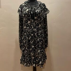 NWT FREE PEOPLE  MESH  LONG SLEEVE DRESS